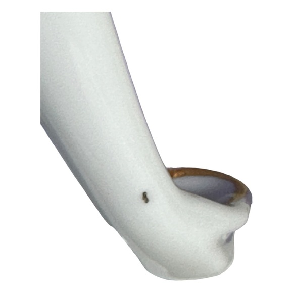 Vintage Hollohaza Hungarian Porcelain Lady In Violet Dress - Picture 11 of 12